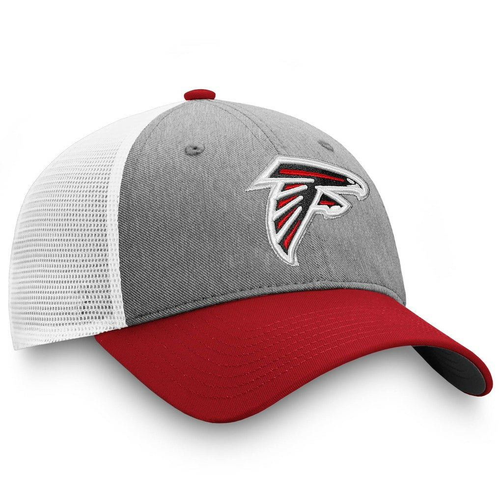 Atlanta Falcons Tri-Tone Trucker Snapback Hat - Gray/Red Hats