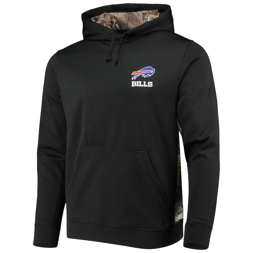 Buffalo Bills Dunbrooke Logo Ranger Pullover Hoodie - Black/Realtree Camo Hoodies