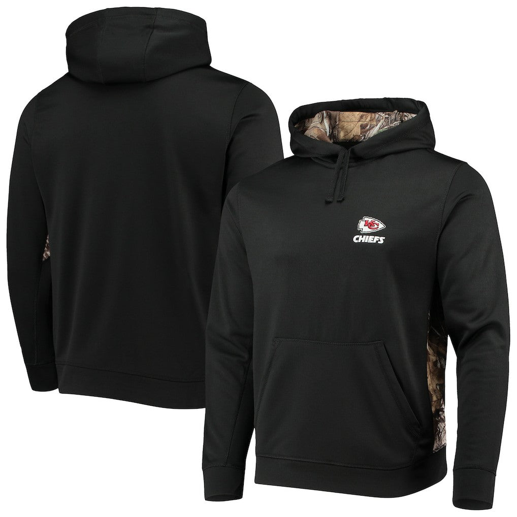 Kansas City Chiefs Dunbrooke Logo Ranger Pullover Hoodie - Black/Realtree Camo Hoodies