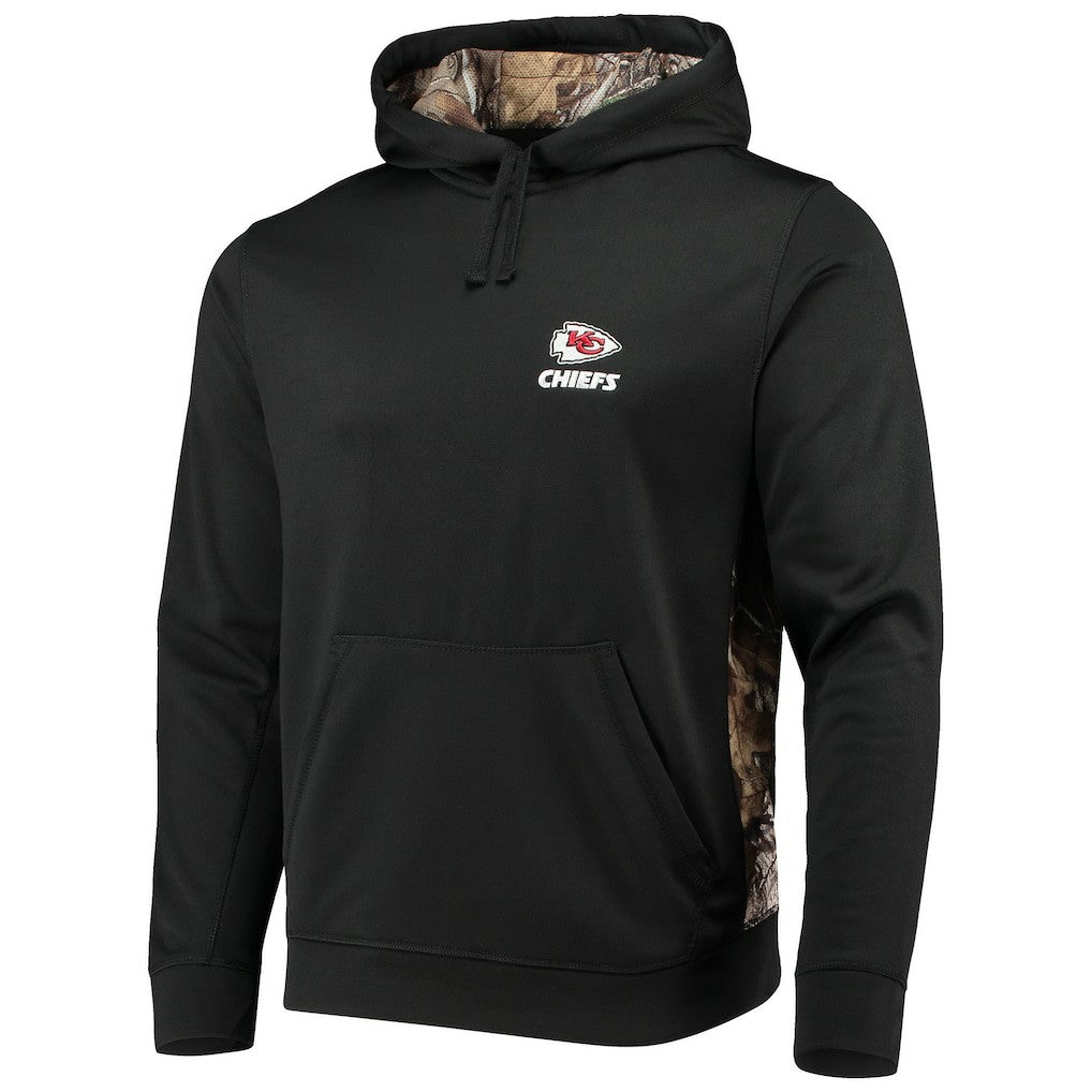 Kansas City Chiefs Dunbrooke Logo Ranger Pullover Hoodie - Black/Realtree Camo Hoodies