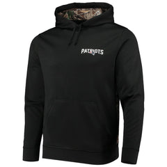 New England Patriots Dunbrooke Logo Ranger Pullover Hoodie - Black/Realtree Camo Hoodies