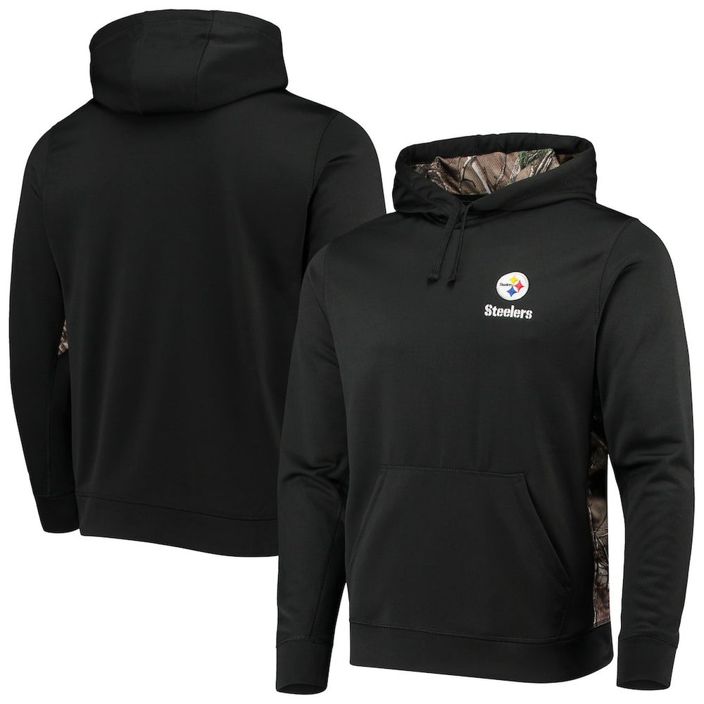 Pittsburgh Steelers Dunbrooke Logo Ranger Pullover Hoodie - Black/Realtree Camo Hoodies