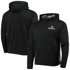 Minnesota Vikings Dunbrooke Logo Ranger Pullover Hoodie - Black/Realtree Camo Hoodies