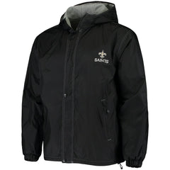 New Orleans Saints Dunbrooke Logo Legacy Stadium Full-Zip Jacket- Black - Black Jackets
