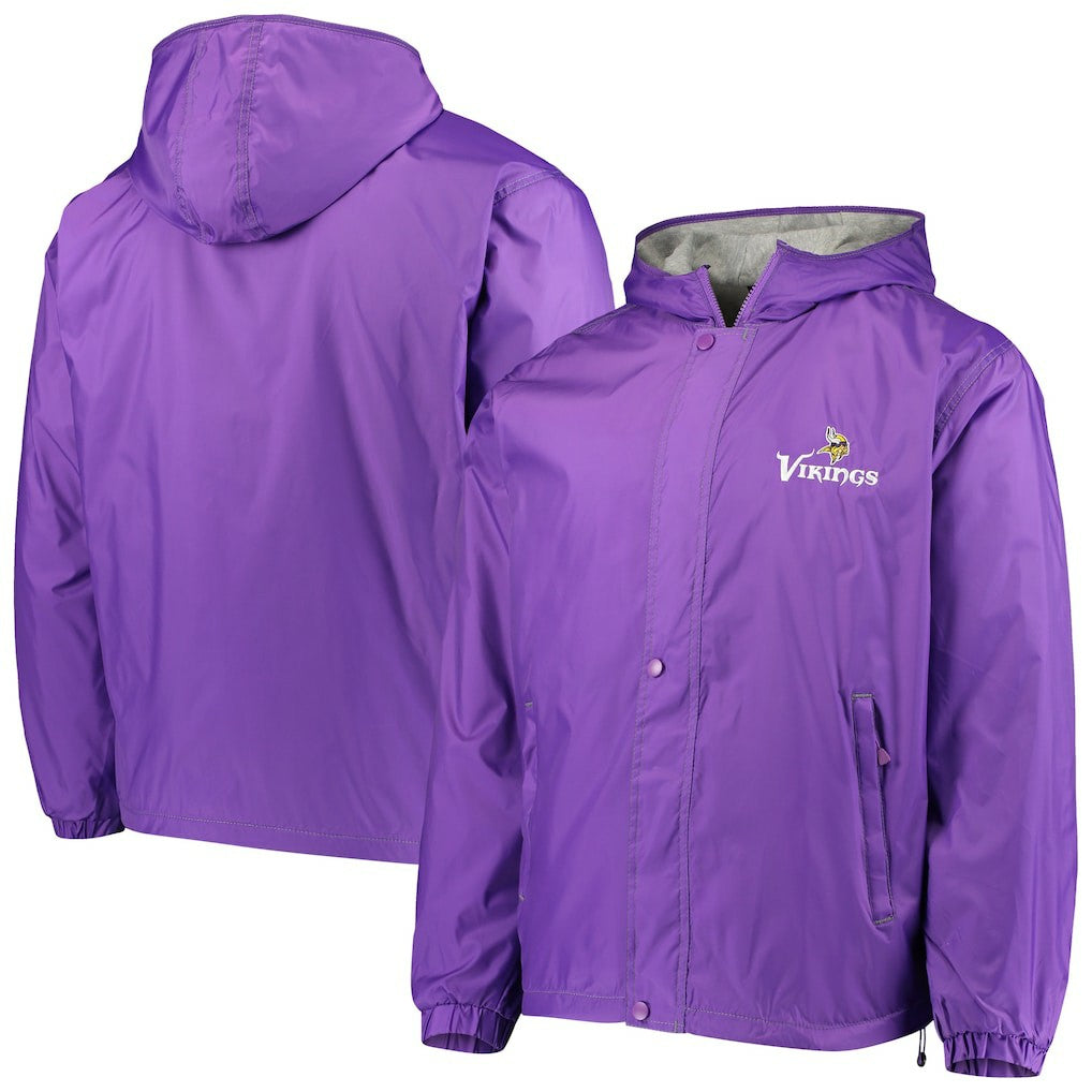 Minnesota Vikings Dunbrooke Logo Legacy Stadium Full-Zip Jacket- Purple - Purple Jackets