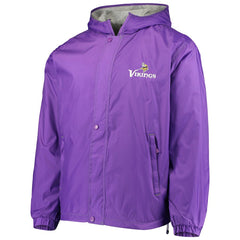 Minnesota Vikings Dunbrooke Logo Legacy Stadium Full-Zip Jacket- Purple - Purple Jackets