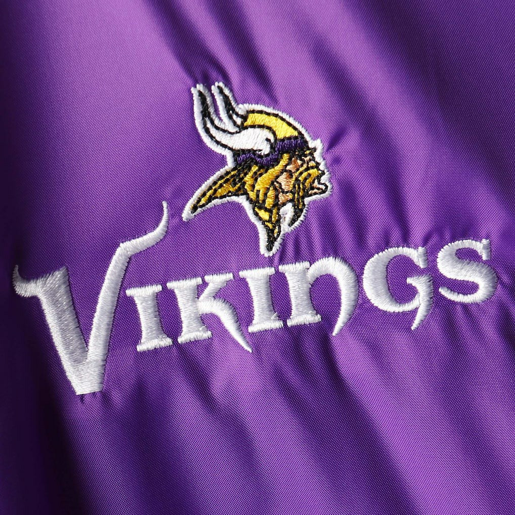 Minnesota Vikings Dunbrooke Logo Legacy Stadium Full-Zip Jacket- Purple - Purple Jackets
