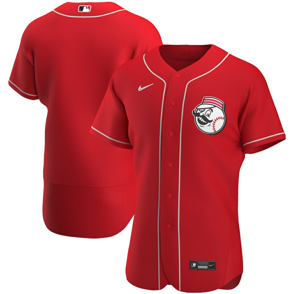 Cincinnati Reds Nike Alternate Authentic Team Logo Jersey - Scarlet Jerseys