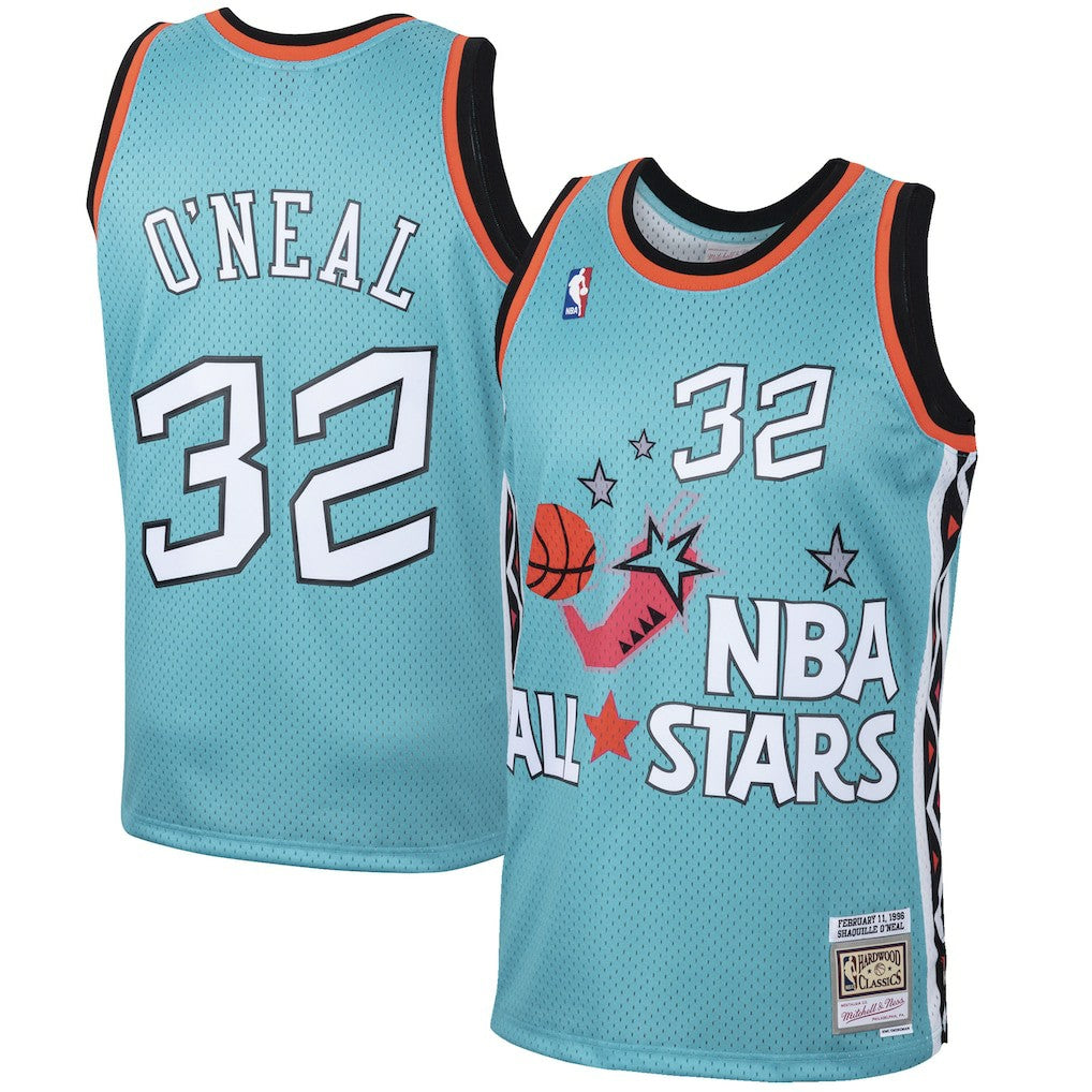 Shaquille O'Neal Eastern Conference 1996 All-Star Hardwood Classics Swingman Jersey Teal - Mitchell & Ness