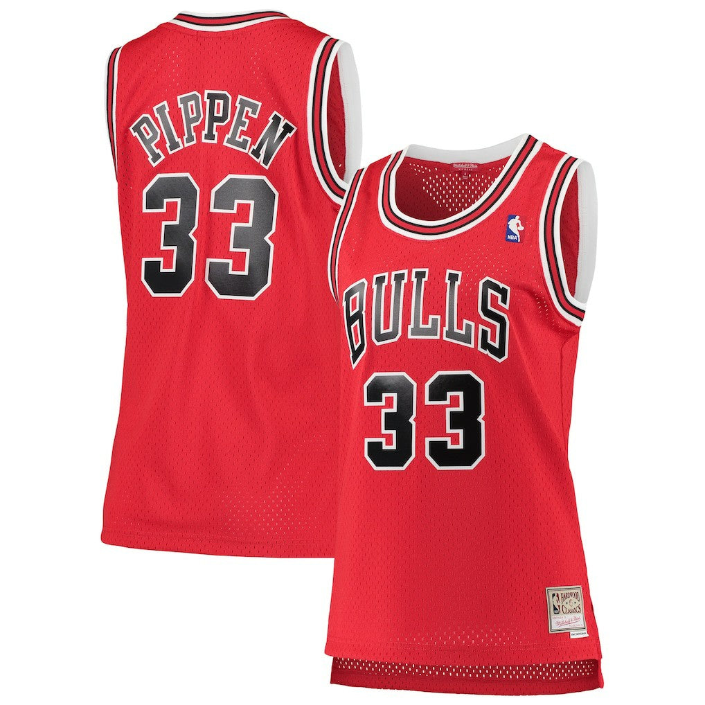 Scottie Pippen Chicago Bulls Women's 1997/98 Hardwood Classics Swingman Jersey Red - Mitchell & Ness