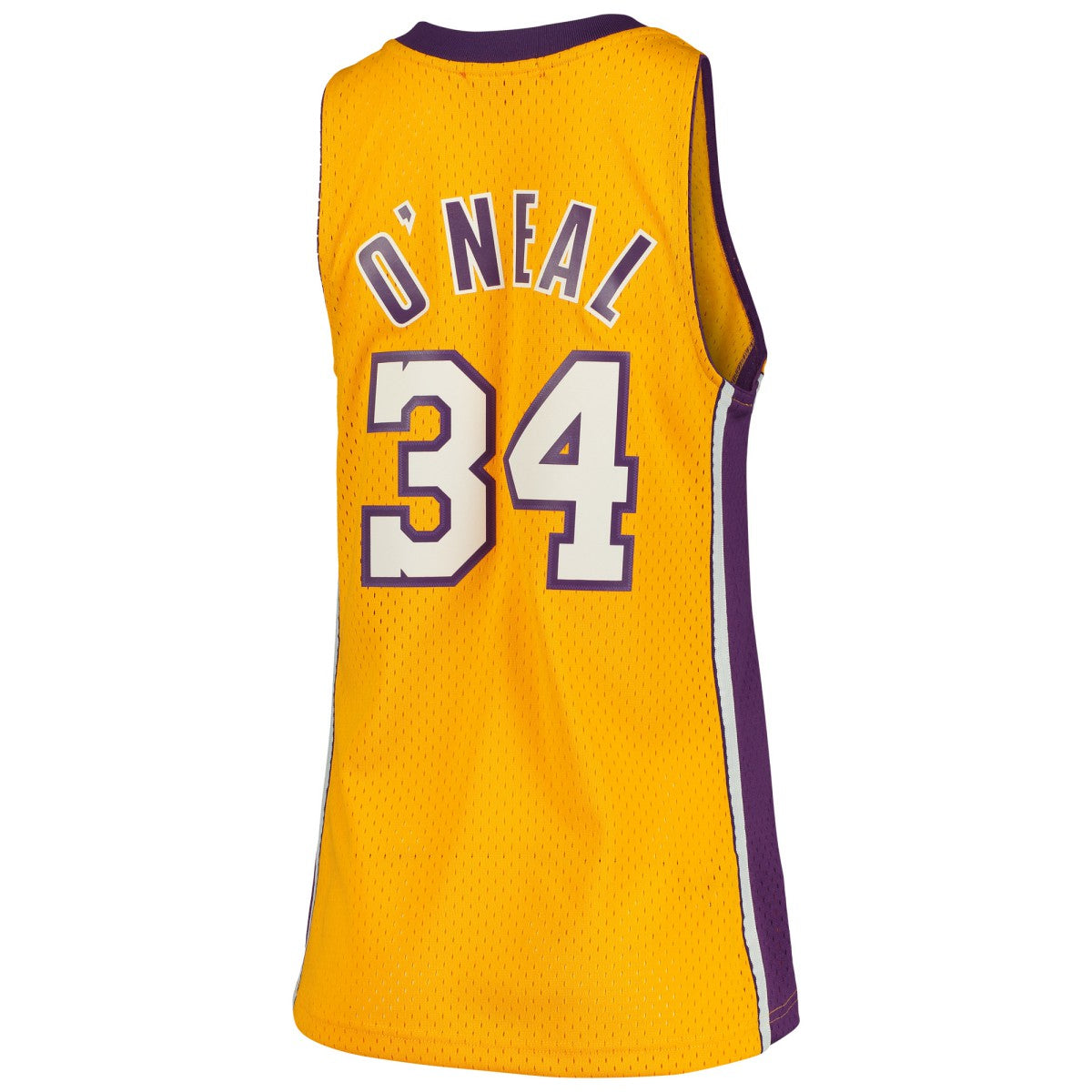 Shaquille O'Neal Los Angeles Lakers Women's 1999/00 Hardwood Classics Swingman Jersey Gold - Mitchell & Ness