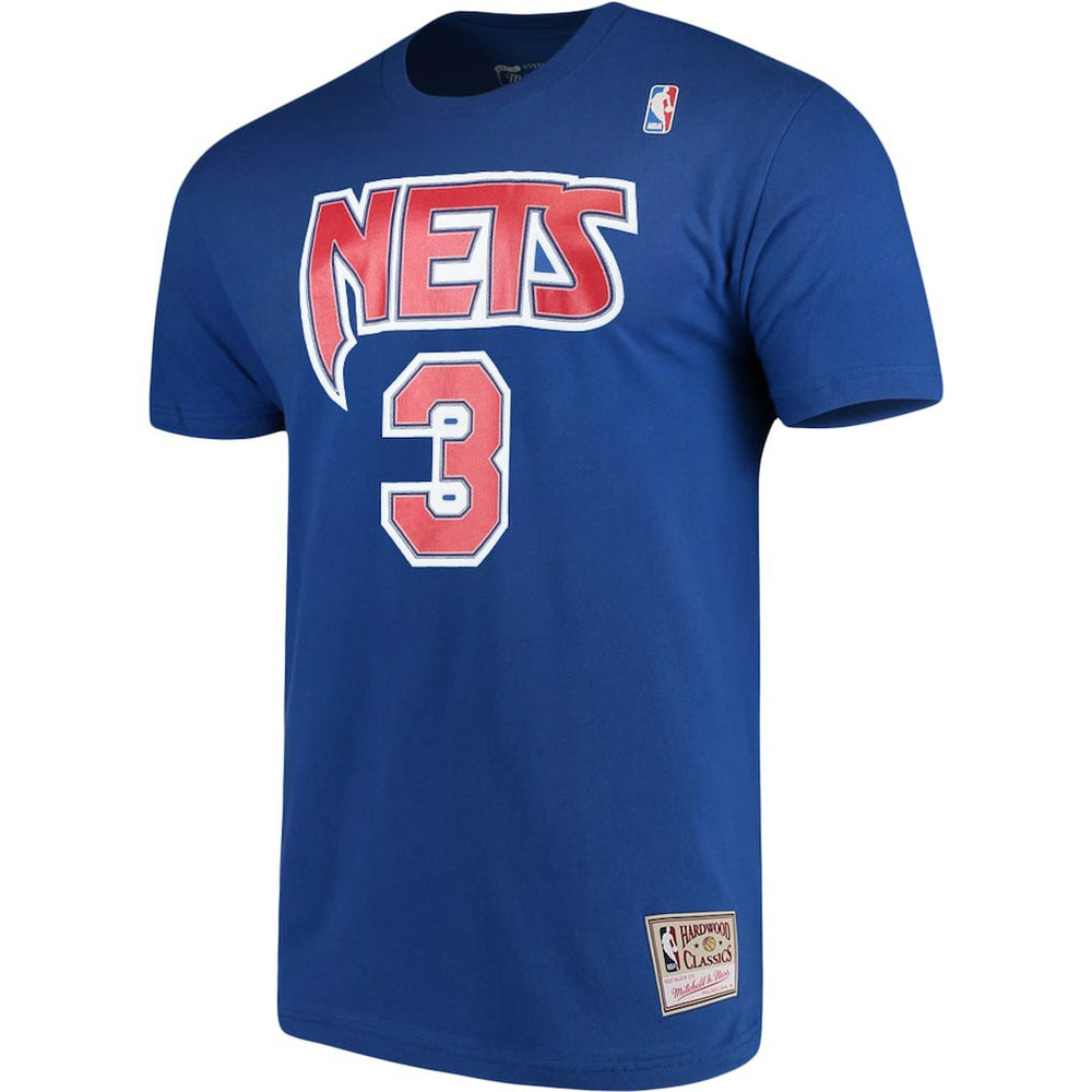 Drazen Petrovic Brooklyn Nets Hardwood Classics Name & Number Player T-Shirt Royal - Mitchell & Ness