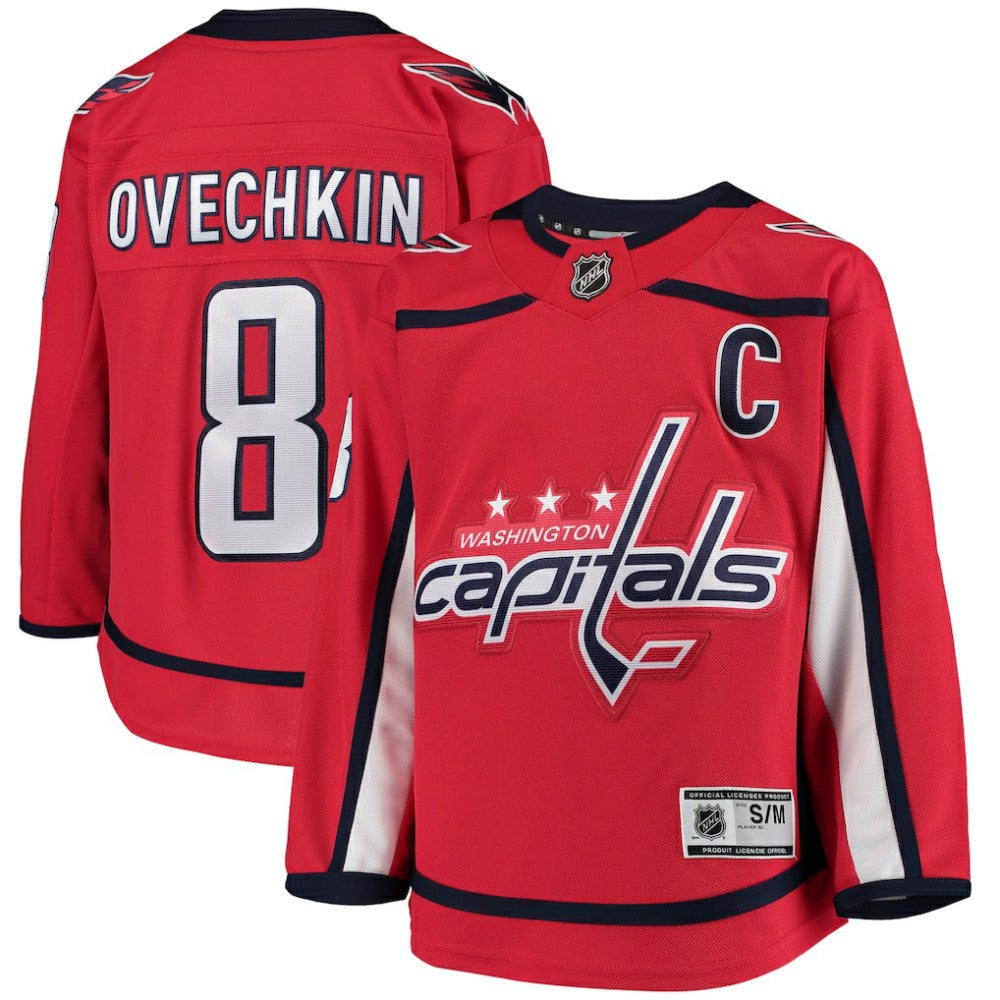 Alexander Ovechkin Washington Capitals Youth Home Premier Player Jersey - Red | US 3791526