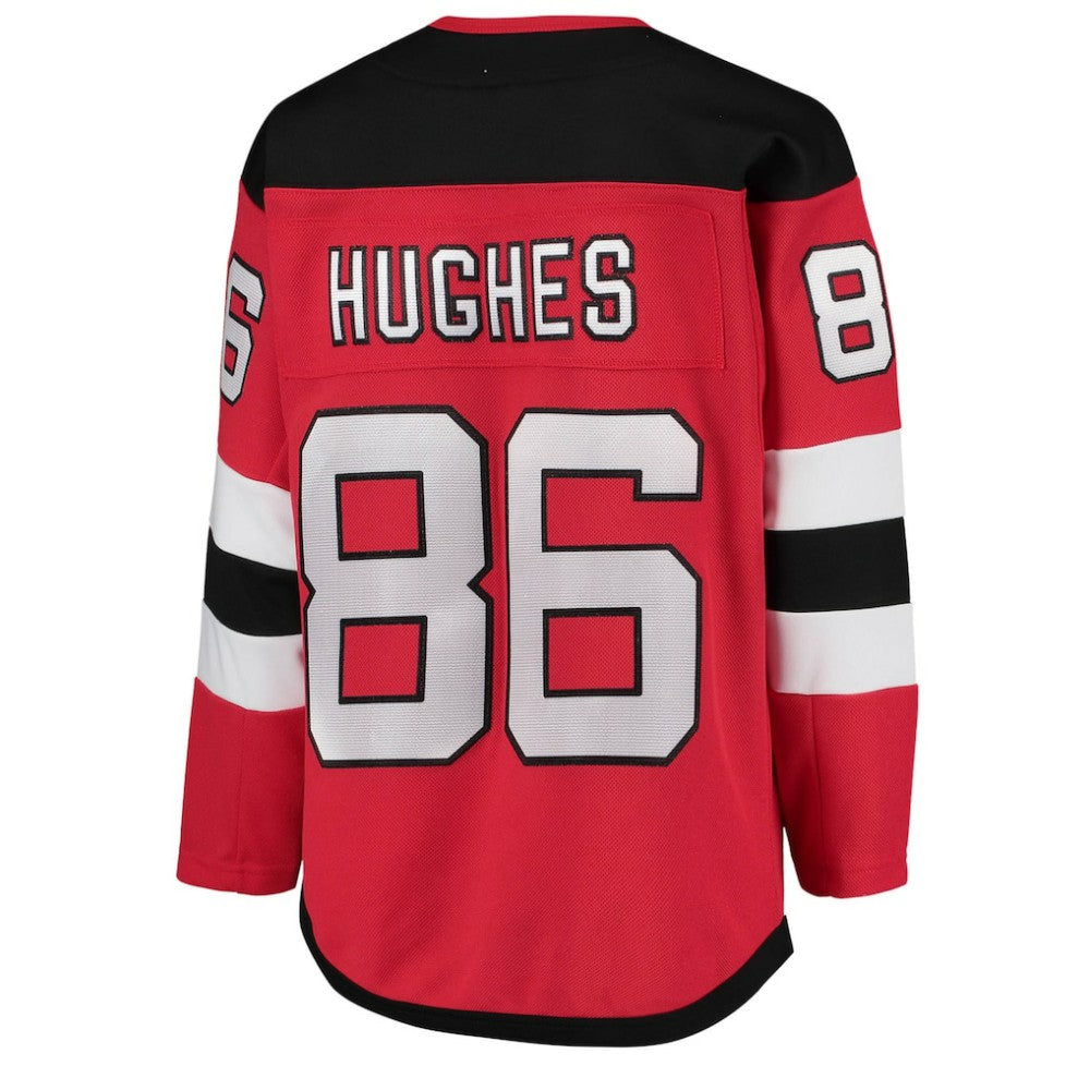 Jack Hughes New Jersey Devils Youth Home Premier Player Jersey - Red | US 3791527