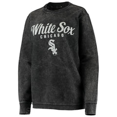 Chicago White Sox G-III 4Her by Carl Banks Women's Comfy Cord Pullover Sweatshirt - Black Pullover