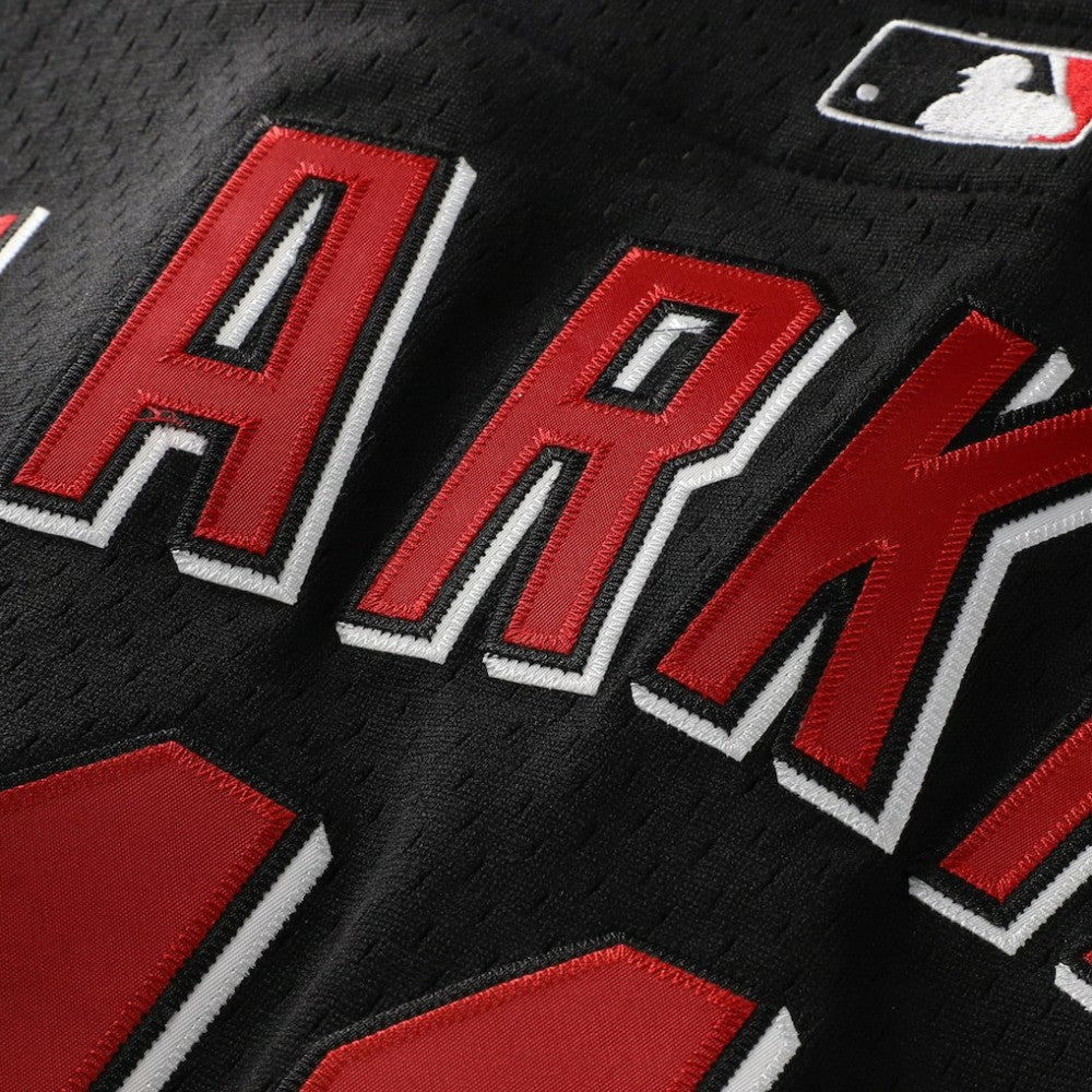 Barry Larkin Cincinnati Reds Mitchell & Ness Cooperstown Collection Mesh Batting Practice Button-Up Jersey - Black Jerseys