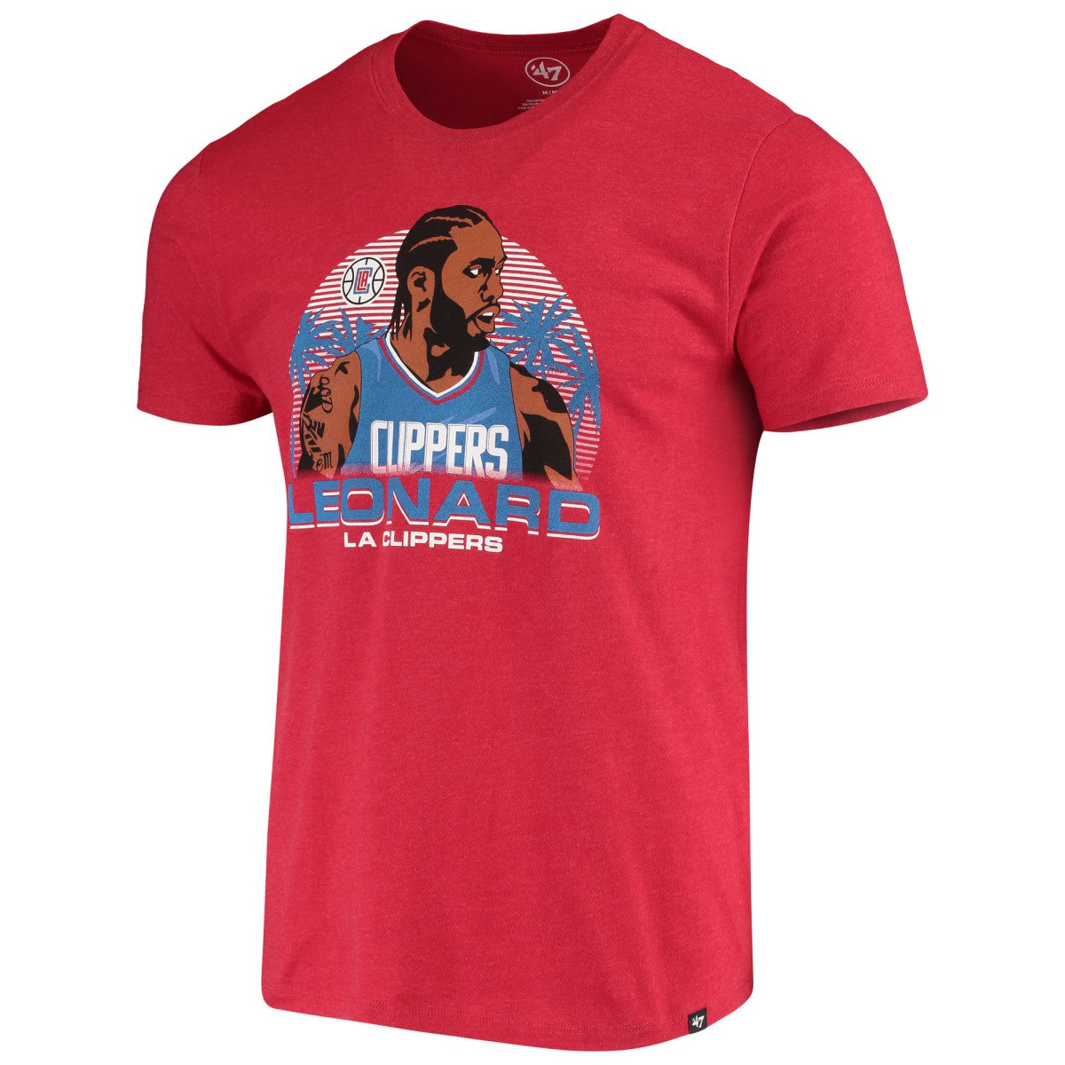 Kawhi Leonard LA Clippers '47 Player Graphic T-Shirt Red - 47 brand