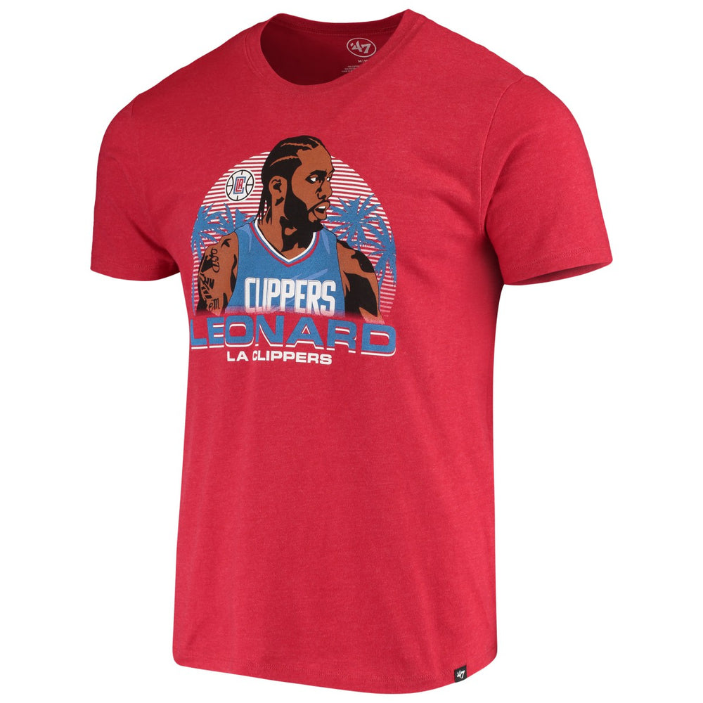 Kawhi Leonard LA Clippers '47 Player Graphic T-Shirt Red - 47 brand