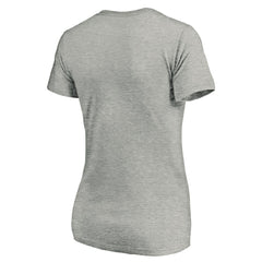 San Jose Sharks Women's Graffiti Shark V-Neck T-Shirt - Heather Gray | US 3800093