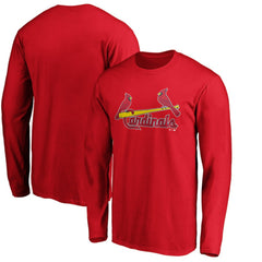 St. Louis Cardinals Fanatics Official Wordmark Long Sleeve T-Shirt - Red T-shirts