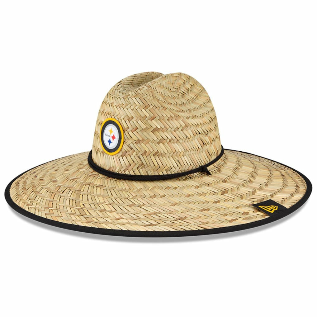Pittsburgh Steelers New Era NFL Training Camp Straw Lifeguard Hat - Natural Hats