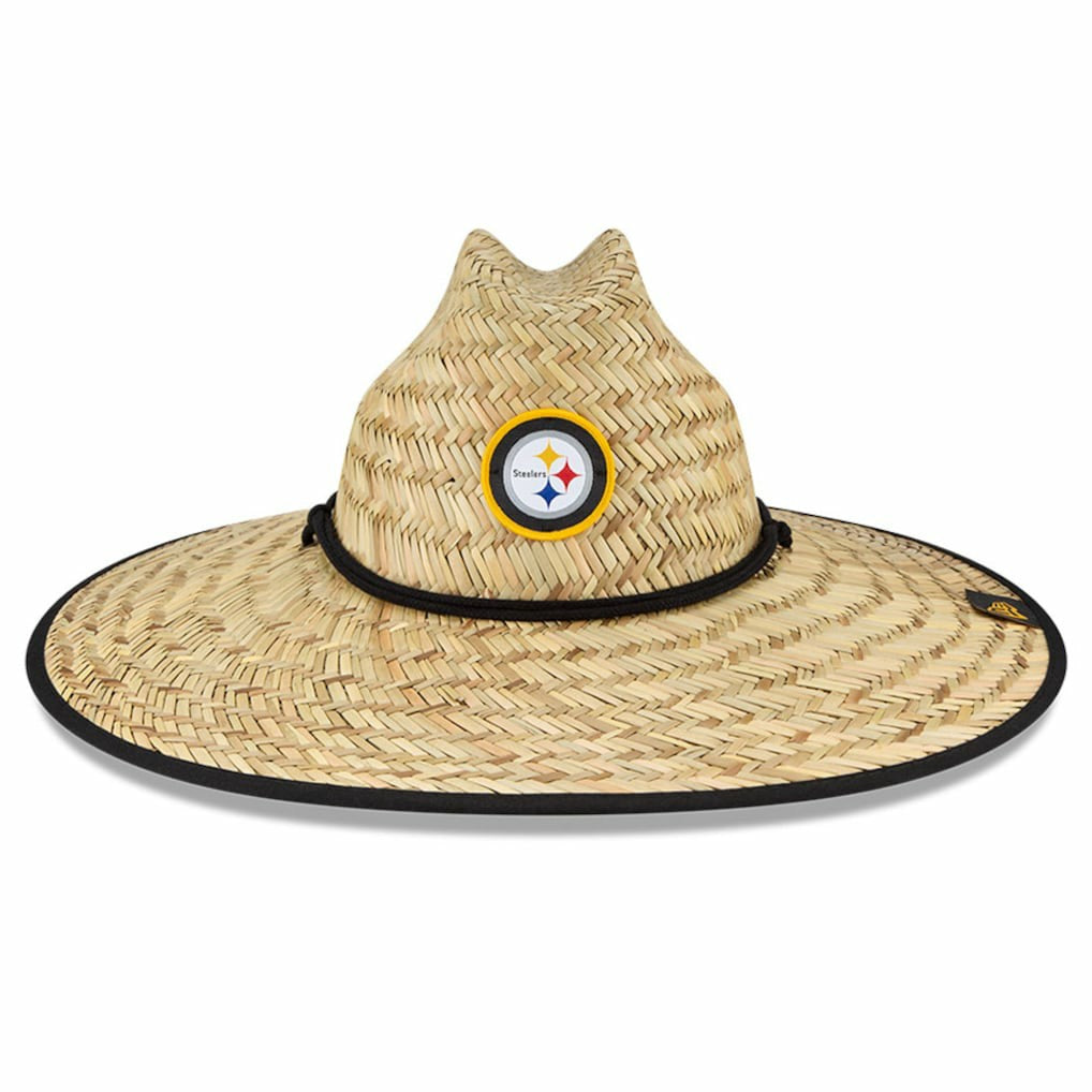 Pittsburgh Steelers New Era NFL Training Camp Straw Lifeguard Hat - Natural Hats