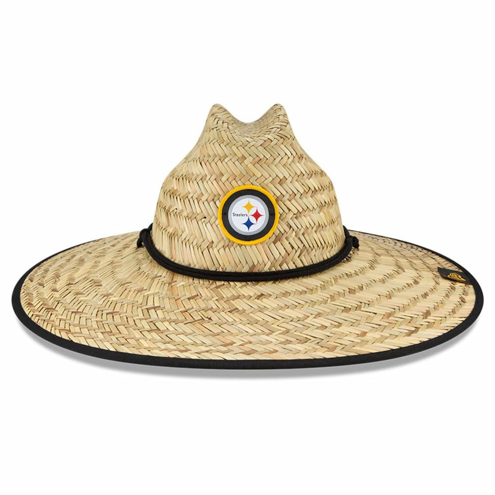 Pittsburgh Steelers New Era NFL Training Camp Straw Lifeguard Hat - Natural Hats
