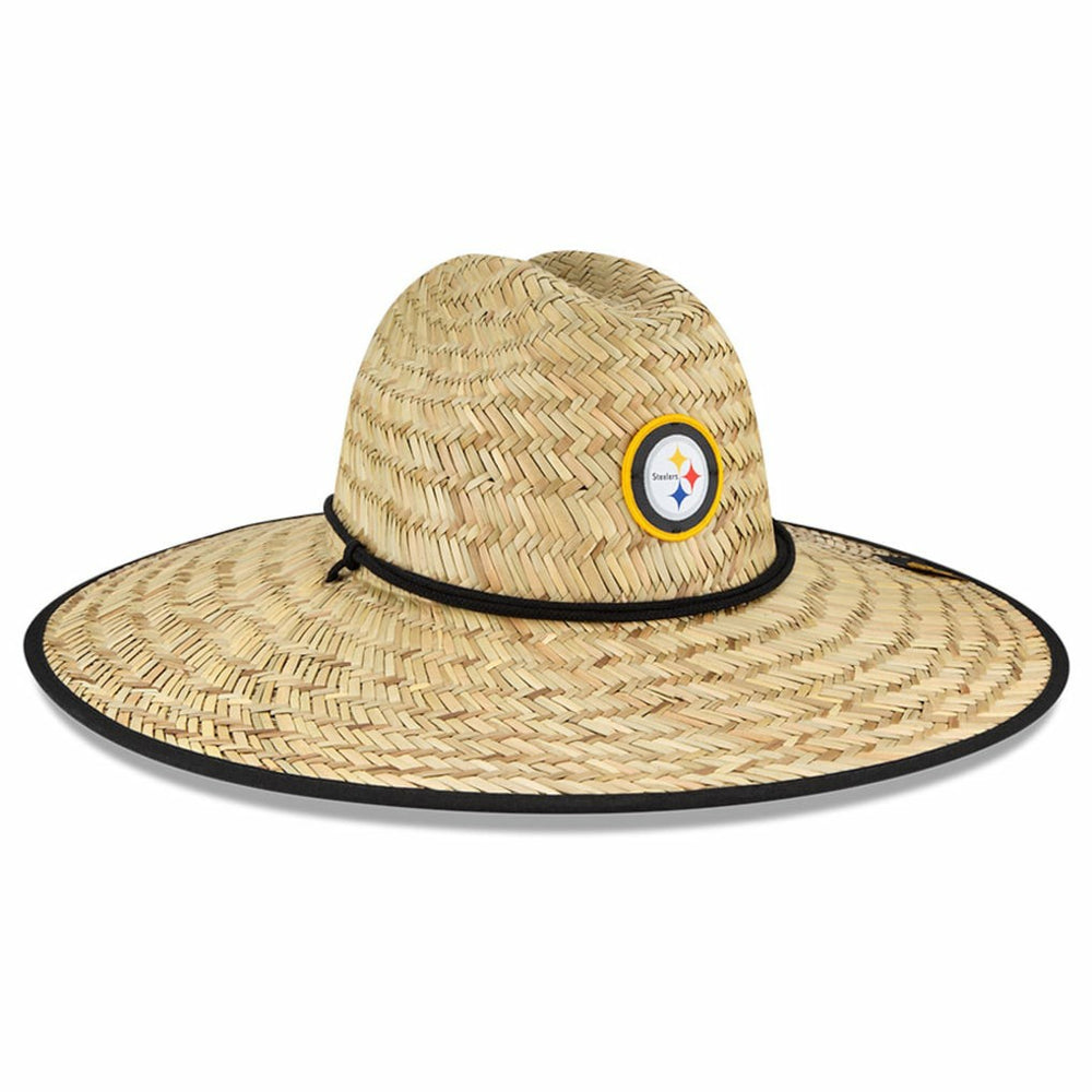 Pittsburgh Steelers New Era NFL Training Camp Straw Lifeguard Hat - Natural Hats
