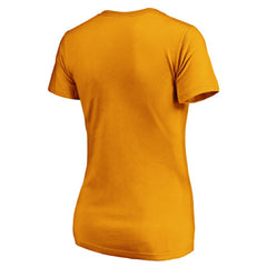 Nashville Predators Fanatics Women's Primary Logo V-Neck T-Shirt - Gold | US 3805915