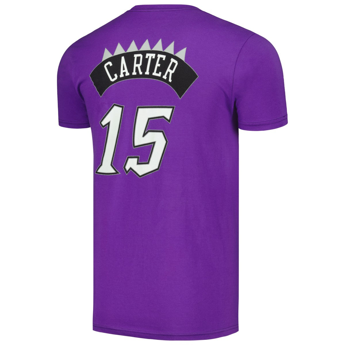 Vince Carter Toronto Raptors Hardwood Classics Stitch Name & Number T-Shirt Purple - Mitchell & Ness