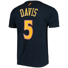 Baron Davis Golden State Warriors Hardwood Classics Stitch Name & Number T-Shirt Navy - Mitchell & Ness