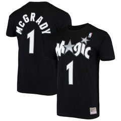 Tracy McGrady Orlando Magic Hardwood Classics Stitch Name & Number T-Shirt Black - Mitchell & Ness outlet