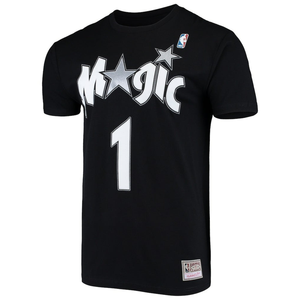 Tracy McGrady Orlando Magic Hardwood Classics Stitch Name & Number T-Shirt Black - Mitchell & Ness outlet