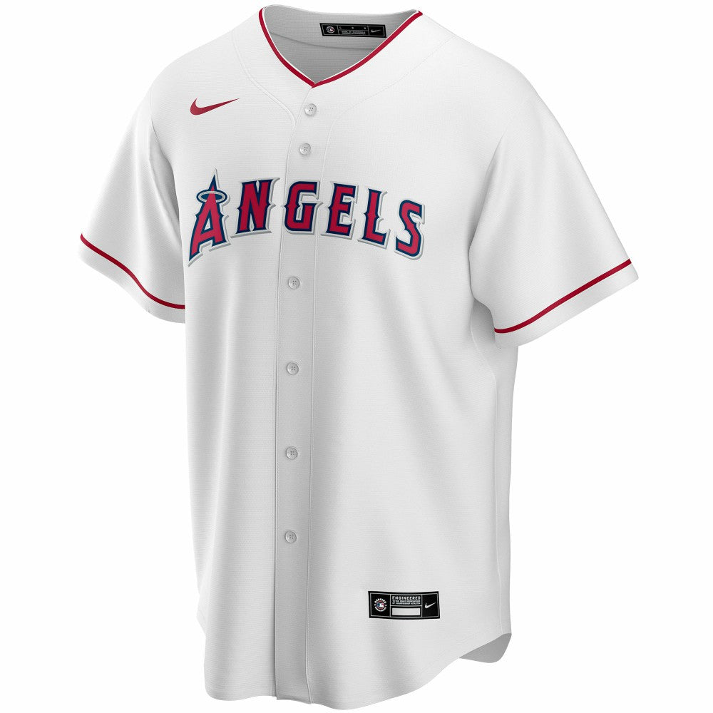 Los Angeles Angels Nike Home Replica Custom Jersey - White Jerseys
