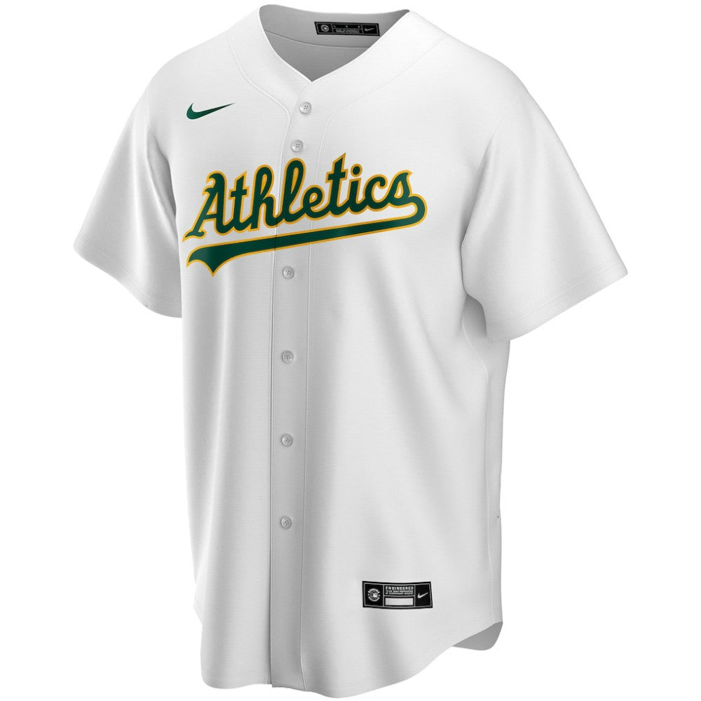 Athletics Nike Home Replica Custom Jersey - White Jerseys