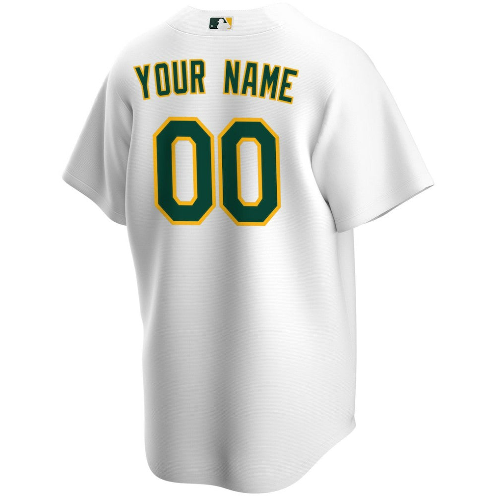 Athletics Nike Home Replica Custom Jersey - White Jerseys