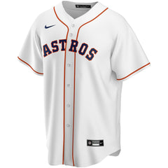 Houston Astros Nike Home Replica Custom Jersey - White Jerseys