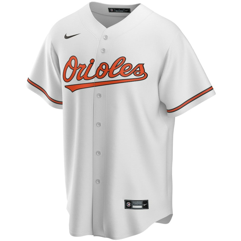 Baltimore Orioles Nike Home Replica Custom Jersey - White Jerseys