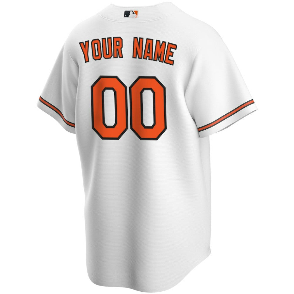 Baltimore Orioles Nike Home Replica Custom Jersey - White Jerseys