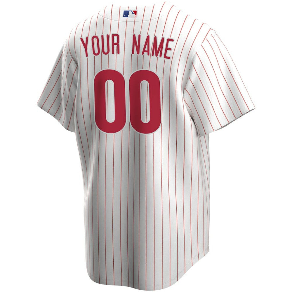 Philadelphia Phillies Nike Home Replica Custom Jersey - White Jerseys