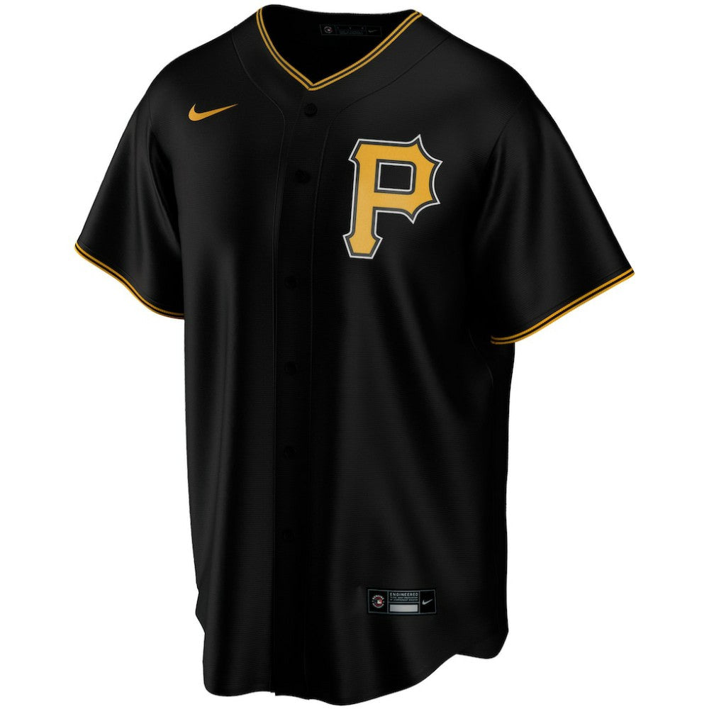 Pittsburgh Pirates Nike Alternate Replica Custom Jersey - Black Jerseys