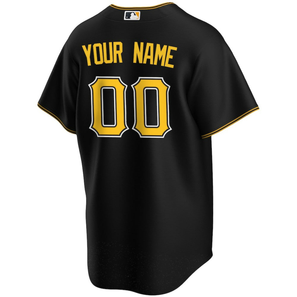 Pittsburgh Pirates Nike Alternate Replica Custom Jersey - Black Jerseys