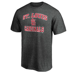 St. Louis Cardinals Fanatics Heart & Soul T-Shirt - Heather Charcoal T-shirts