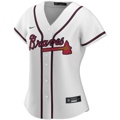 Atlanta Braves Nike Women's Home Replica Custom Jersey - White Jerseys