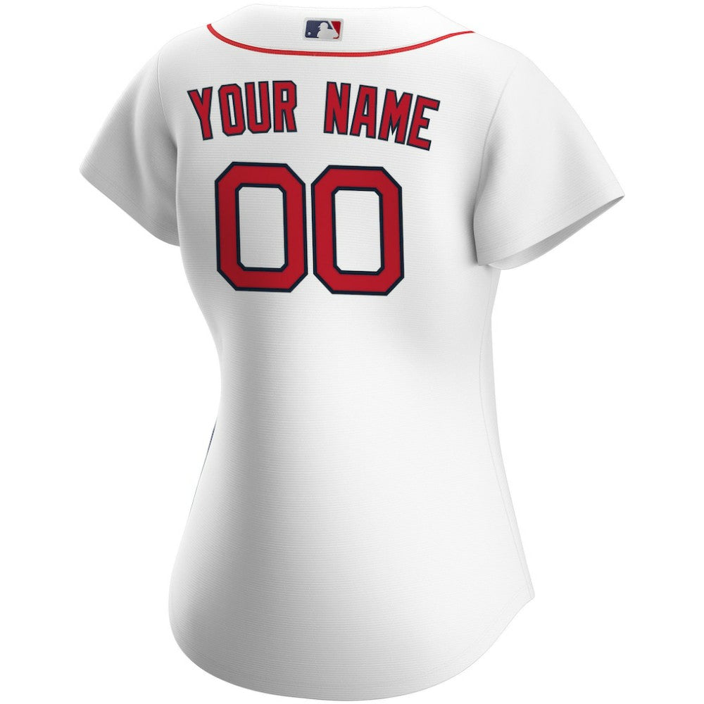 Boston Red Sox Nike Women's Home Replica Custom Jersey - White Jerseys