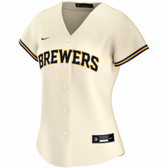 Milwaukee Brewers Nike Women's Home Replica Custom Jersey - Cream Jerseys