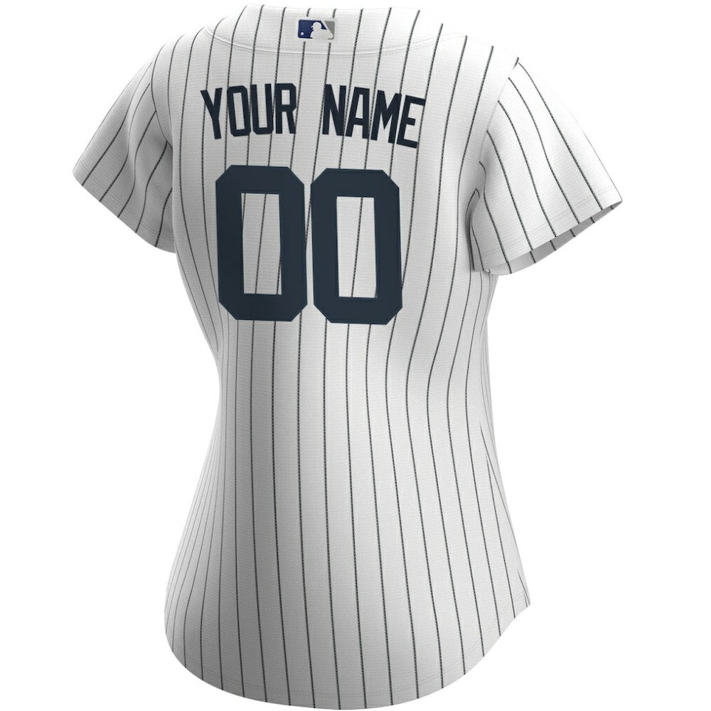 New York Yankees Nike Women's Home Replica Custom Jersey - White Jerseys