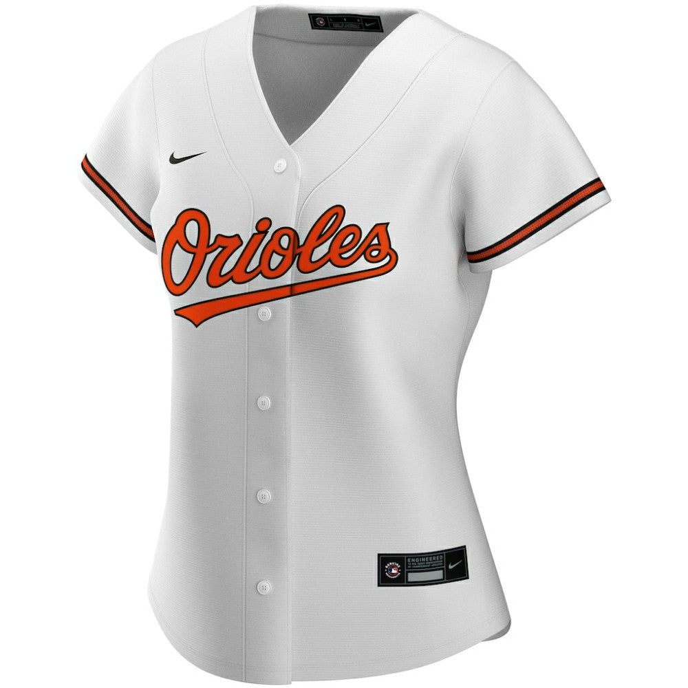 Baltimore Orioles Nike Women's Home Replica Custom Jersey - White Jerseys