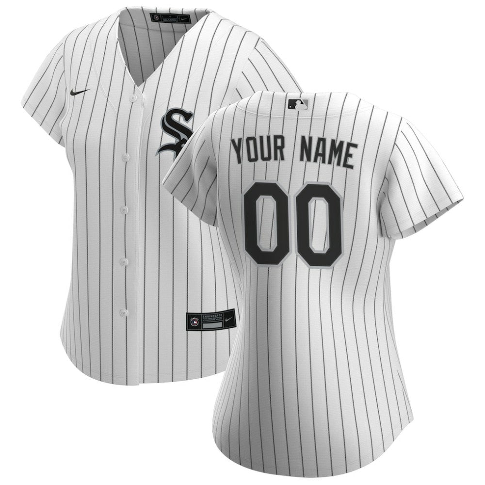 Chicago White Sox Nike Women's Home Replica Custom Jersey - White Jerseys
