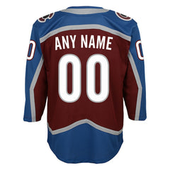 Colorado Avalanche Youth Home Premier Custom Jersey - Burgundy | US 3820527